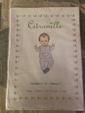 Patron  CITRONILLE   Modèle n° 74,  Bianca.  Couture / Enfants /Bébés.