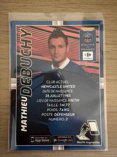 Carte mathieu debuchy - carte,