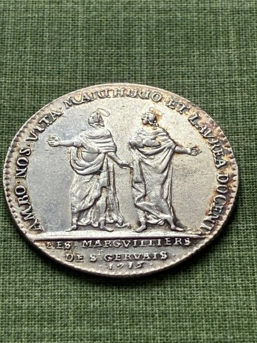 Jeton argent louis église - louis,