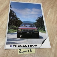Peugeot 505 1983 Brochure
