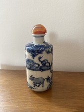 Snuff Bottle with the Chinese zodiac animals - Kangxi mark