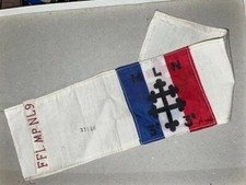 BRASSARD FFI MLN  3 EME REGION FTPF AVEC PETITE BANDE BRODEE MP NL 9*