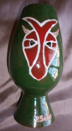 Vase vintage terre cuite