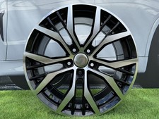 4X R17 Pouce 5X112 VW Sandiego Style Noir Poli Roues : Pour Golf Passat