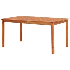Bois d'Acacia Massif Table de Jardin 215x90x74 cm Salle à Manger Patio vidaXL
