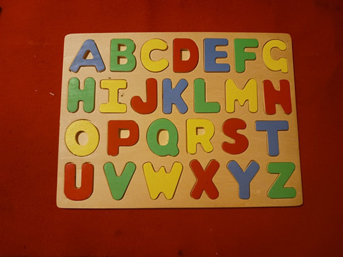 Jeu bois alphabet - jeu, en