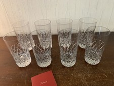 7 verres à orangeade taillé