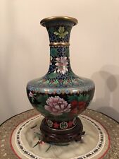 CLOISONNE VASE BRONZE EMAUX CHINE CHINOIS ASIATIQUE JAPON EXTREME ORIENT ASIE