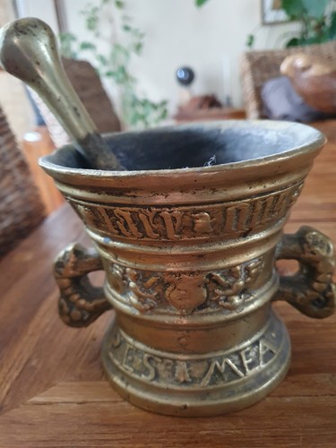 Mortier pilon bronze - mortier,