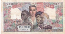 5000 Francs Empire Français -