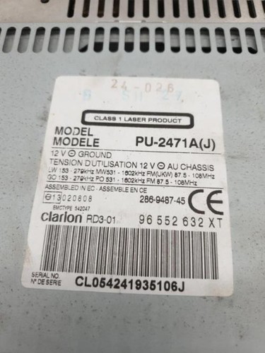 Autoradio origine citroen - citroen, c3