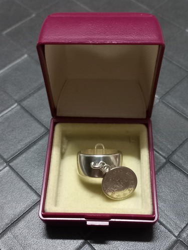 Bague pièce porte bonheur - bague,