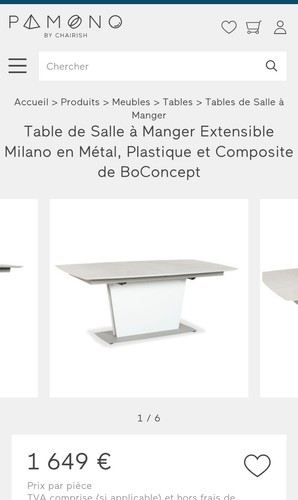 Table retractable boconcept - table,
