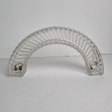 Demi CENTRE DE TABLE,  BACCARAT  SIGNÉ,DIAMETRE 29,5 CM, BAMBOUS, TORS 