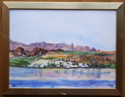 Tableau aquarelle monique - aquarelle,