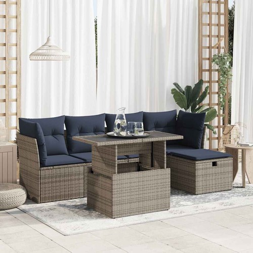 Salon jardin avec coussins - salon,