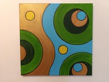 Tableau moderne peint - , abstrait