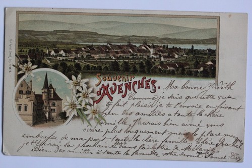 Cpa suisse souvenir avenches - souvenir, d'avenches