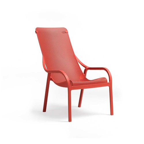 Fauteuil net lounge corail - fauteuil,