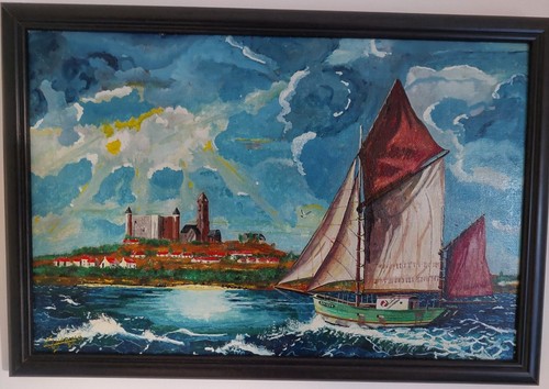 Tableau marine gouache - gouache, 41x27