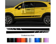 2 X BANDES RACING DECO MODE POUR FIAT 500 X AUTOCOLLANT STICKER BD573N-44