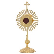 1627 châsse reliquaire maison ostensoir doré autel autour de 46 cm NOUVEAU