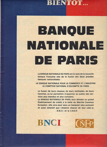 Publicite 1966 bnci banque - publicite,