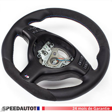 Volant cuir Alcantara aplati