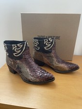 Boots Bottines Zadig Et Voltaire Python Véritable 38