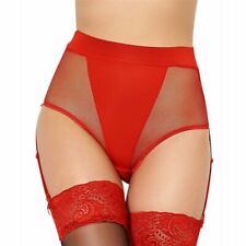 LOT DE 1 CULOTTE FEMME SEXY RESILLE 2 JARRETELLES AMOVIBLE TAILLE XXL ROUGE