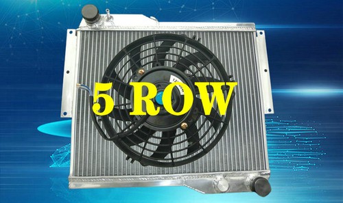 Row aluminum radiator fan - row,
