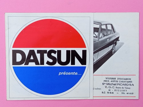 Dépliant brochure datsun vers - dépliant,