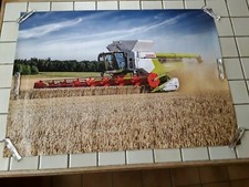  GRAND POSTER  AFFICHE MOISSONNEUSE BATTEUSE  CLAAS  LEXION 8900  80 X 60 CM