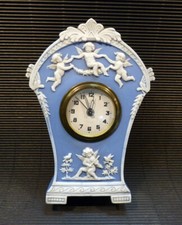 Horloge De Table Antique Début 1900 Schäfer&Vater Porcelaine Biscuit Thüringen