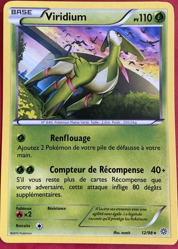 Carte pokemon viridium - 12/98,