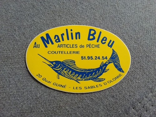 Autocollant ancien pêche