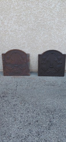 Lot plaques de - de, cheminée