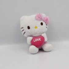 Doudou chat HELLO KITTY rose coeur love SANRIO LICENSE - 23186