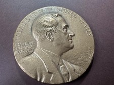 USA: médaille en bronze du président Franklin D Roosevelt-Ref 2