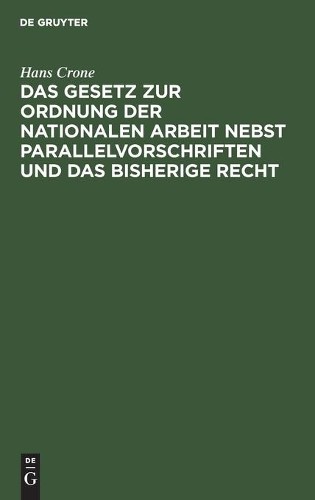 Hans crone das gesetz zur - das,