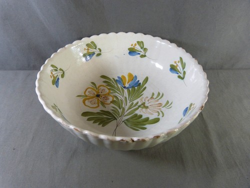 Saladier plat faïence - saladier,