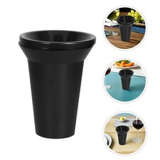  Lot de 2 crachoirs noirs : seau à vin réutilisable pour dégustation - Crachoir