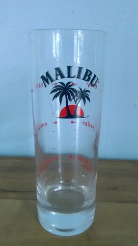 Malibu rum tumbler glass - malibu,