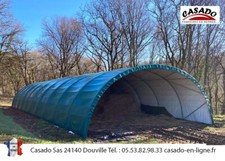 Abri tunnel de stockage agricole MEGAPLUS largeur 7m fabricant français Casado