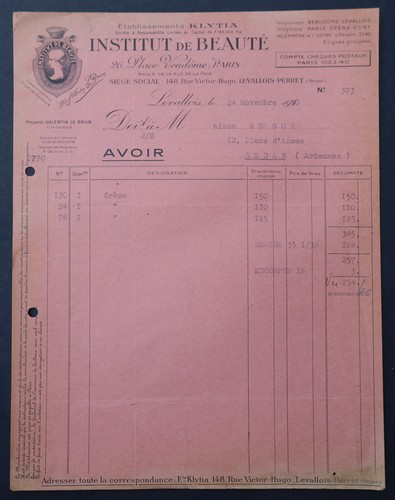 Facture levallois 1950 - facture,
