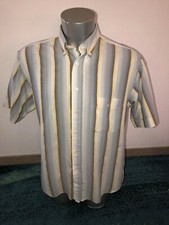 chemisette rayée gris/jaune