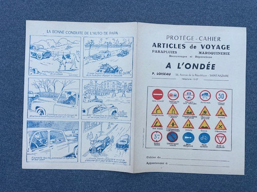 Ancien protège cahier a - ancien, "