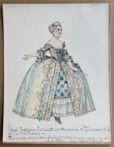 Dessin maquette costume - maquette,
