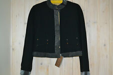 Élégant-original-Eva Minge-veste de costume/blaser/blouse-noir/gris-taille 36/38-neuf !!!