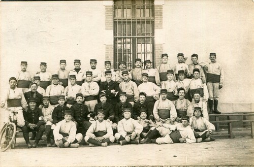Militaire carte photo soldats - carte,